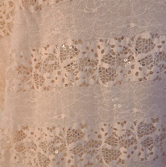 Eyelash Couture Sparkling Lace Top - Picture 4 of 11